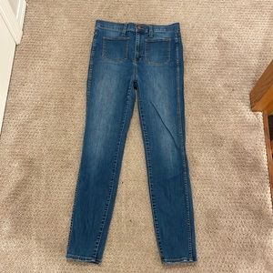 Madewell 29 high waisted sailor jeans